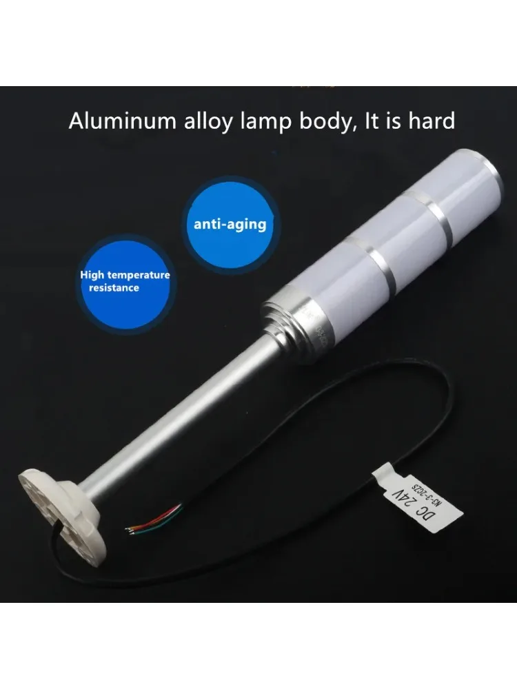 Industriële Multilayers Stapellicht Anti-Corrosie Aluminium Signaal Alarm Waarschuwingslampje 24V Veiligheid Indicator Lamp voor CNC Machines - afbeelding 2