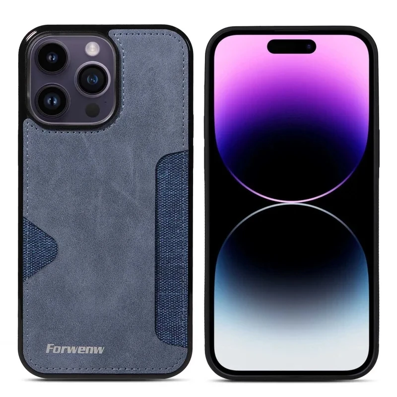 Retro kaarthouder telefoonhoesje voor iPhone 17 16 15 14 13 12 11 Pro Max 16E Air XS XR SE 7 8 Plus zakelijke portemonnee PU lederen hoes