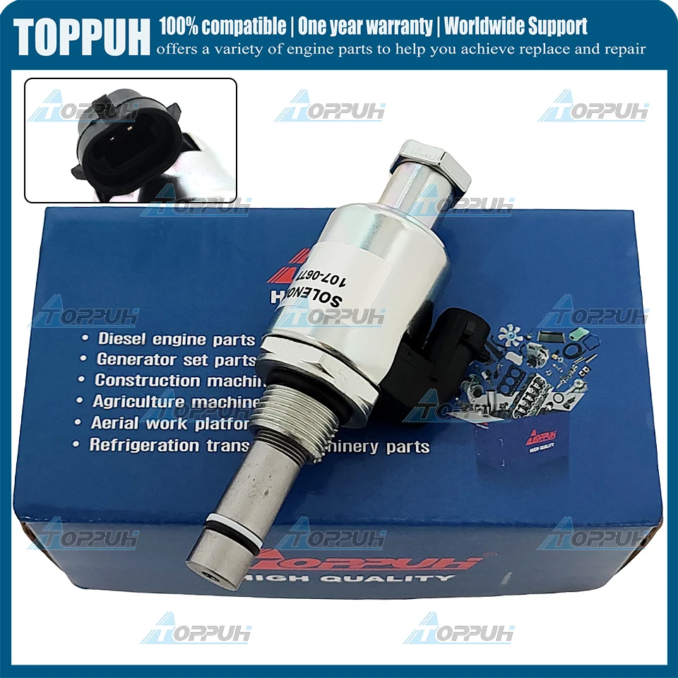 

107-0677 Solenoid Valve 12V For Caterpillar CAT 12VDC 1070677 107-0677