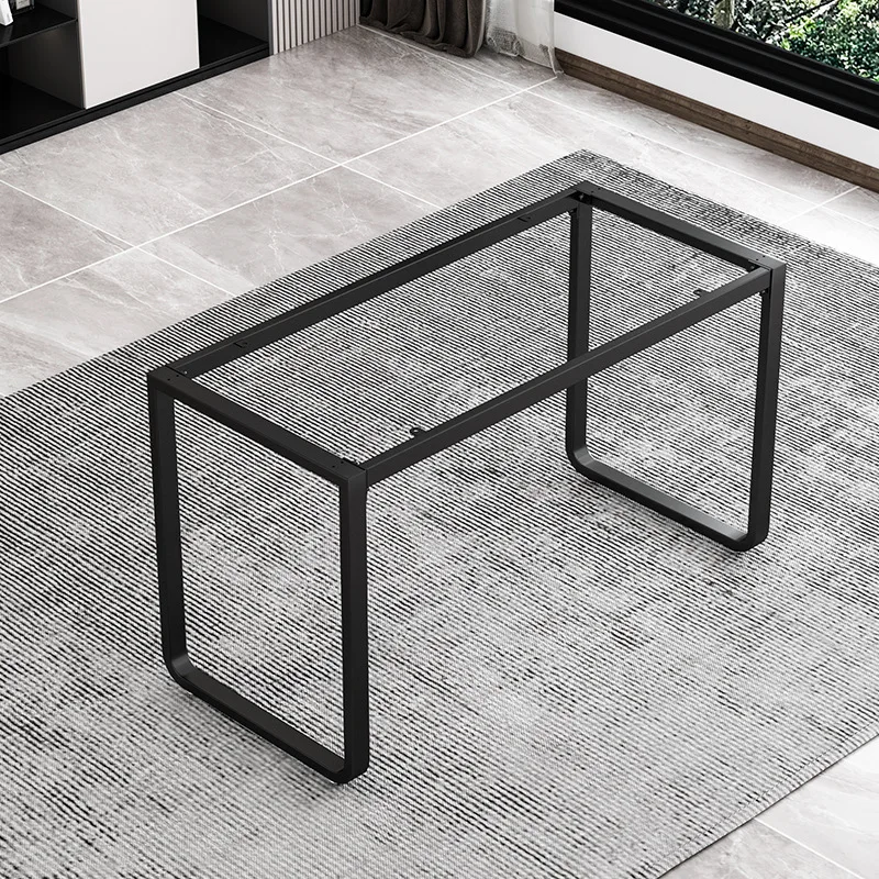 Wrought iron curved rock slab table frame leg bracket desk bar side foot dining table foot support base