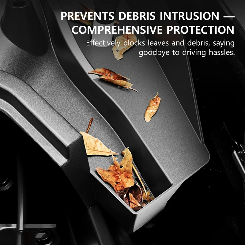 VASTZ Car Front Cabin Anti - Clog Cover For Tesla Model Y Juniper 2025 2026 Model YL ABS Engine Bay Water Guide Channel Grid