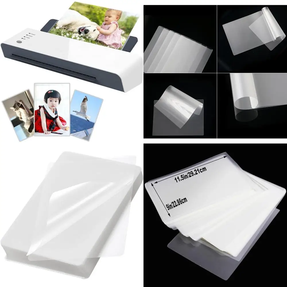 

Прозрачные пакеты для ламинирования 9 x 11,5 дюймов, 500 штук, 5 мил, формат Letter, для термосклеивания.