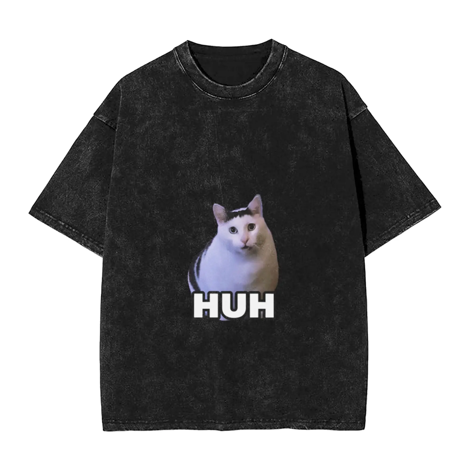 Copy of HUH Cat Unique Comfort A T-Shirt Oversized Short Sleeve Men's Women's Cotton Tees Tops