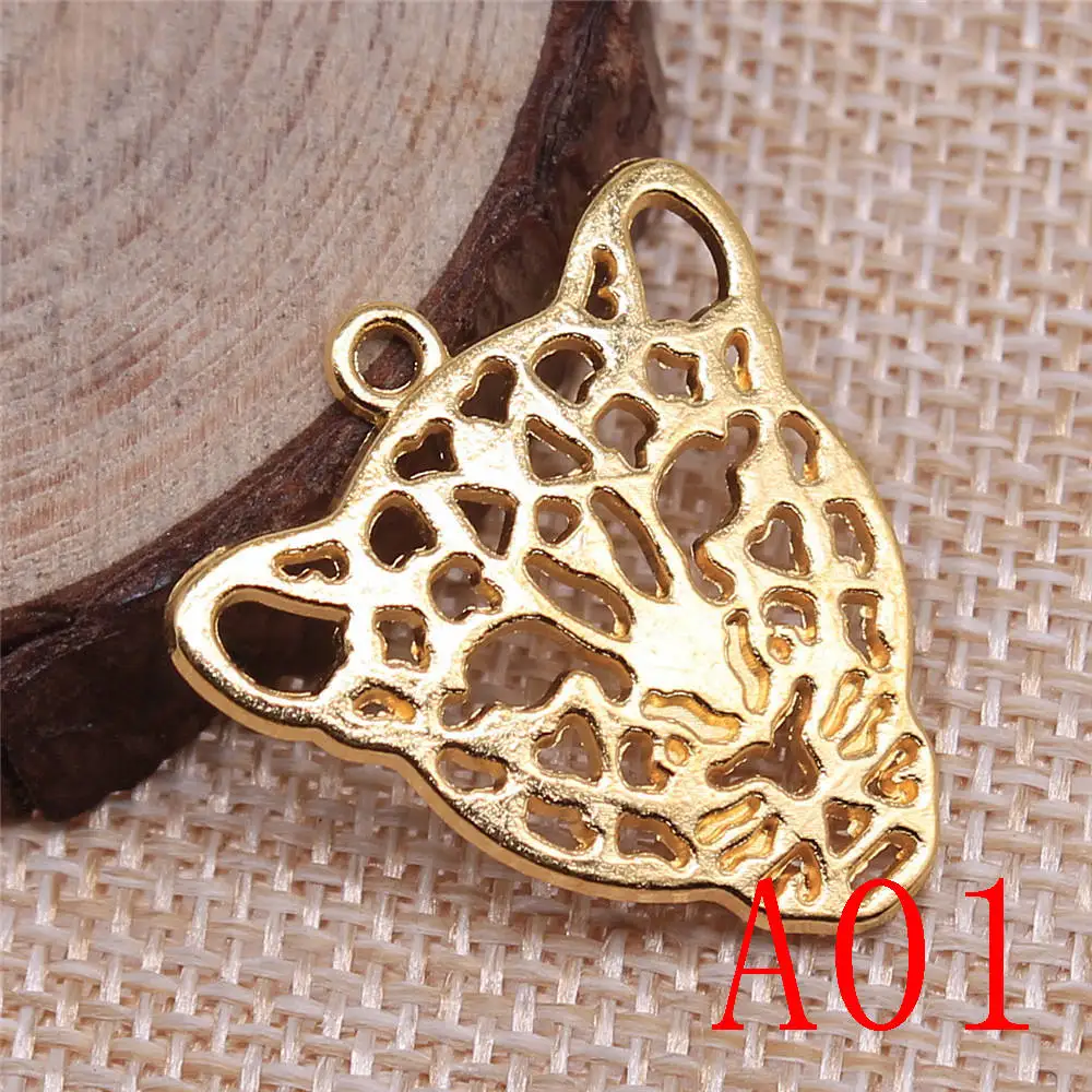 New Arrival Tiger Lion Head Charms For Jewelry Making Gifts For Women