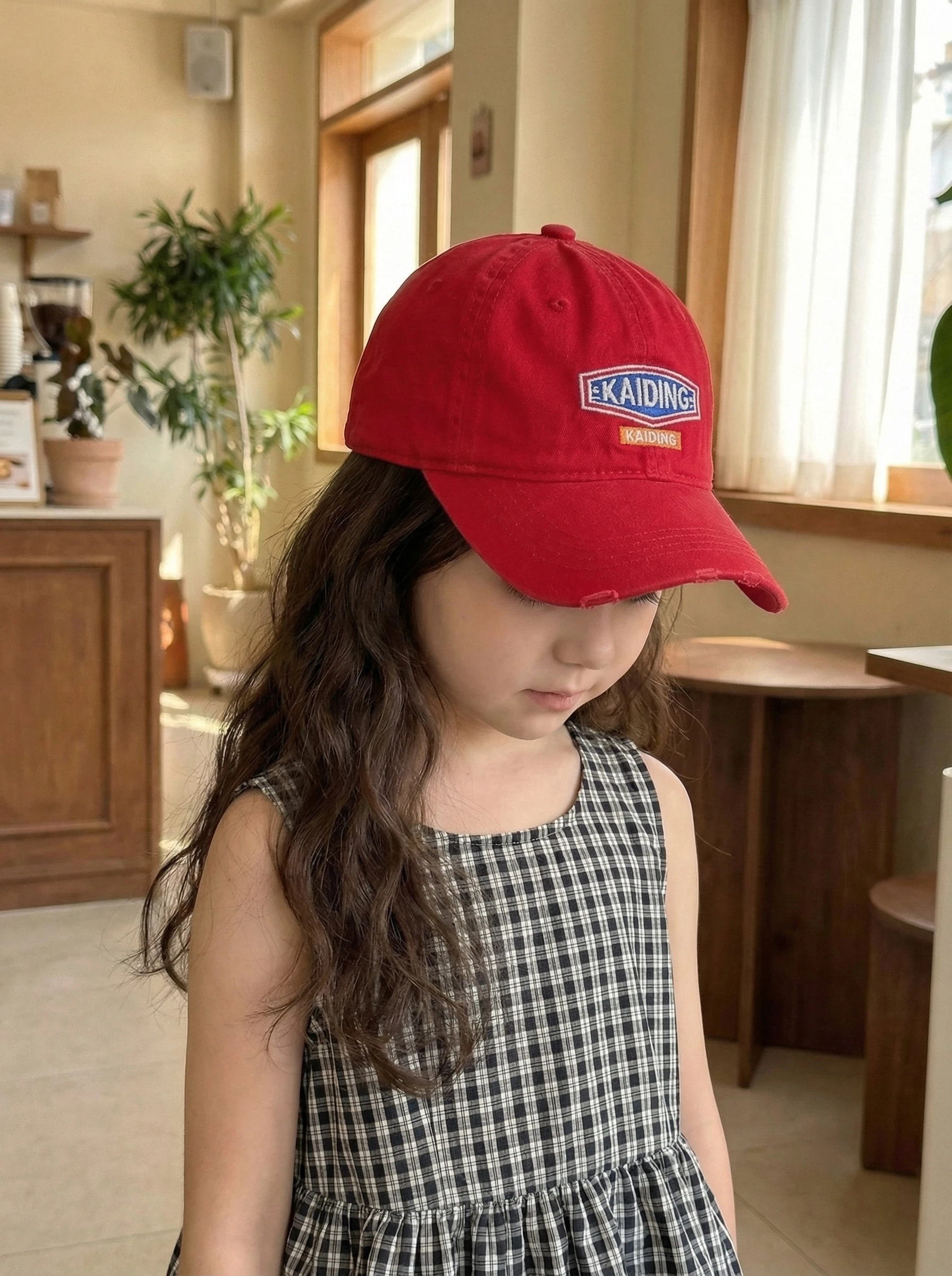 naits-keits-キッズベースボールキャップ-アメリカンレトロレターホール日焼け防止帽子-ファッショナブルな春のコットンキャップ-男の子と女の子用