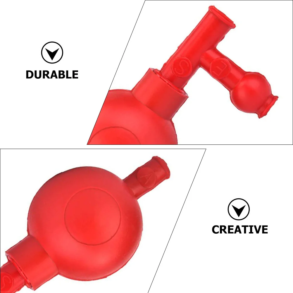 Imagem -02 - Bulbo de Sucção de Laboratório de Enchimento Quantitativo Bola Pipeta Lâmpadas Móveis de Borracha Vermelha Válvulas Máquina de Enchimento