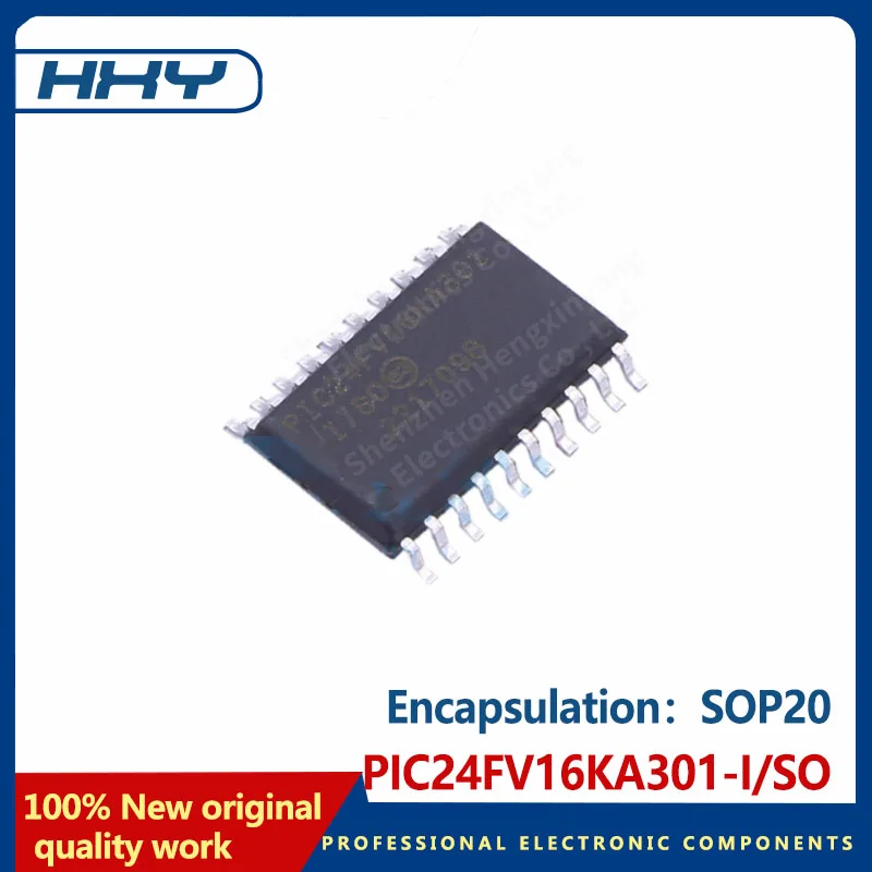 2 Buah PIC24FV16KA301-I/SO SOP20 MCU Chip Mikrokontroler