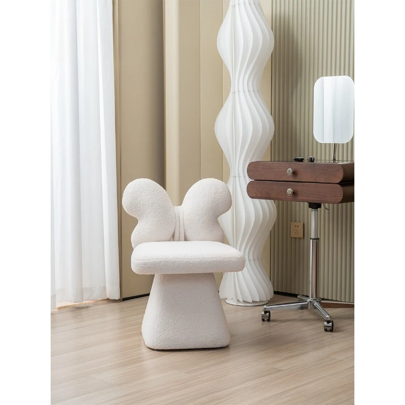 كرسي مكياج دوار لغرفة النوم، مقعد تزيين فاخر وخفيف الوزن #1