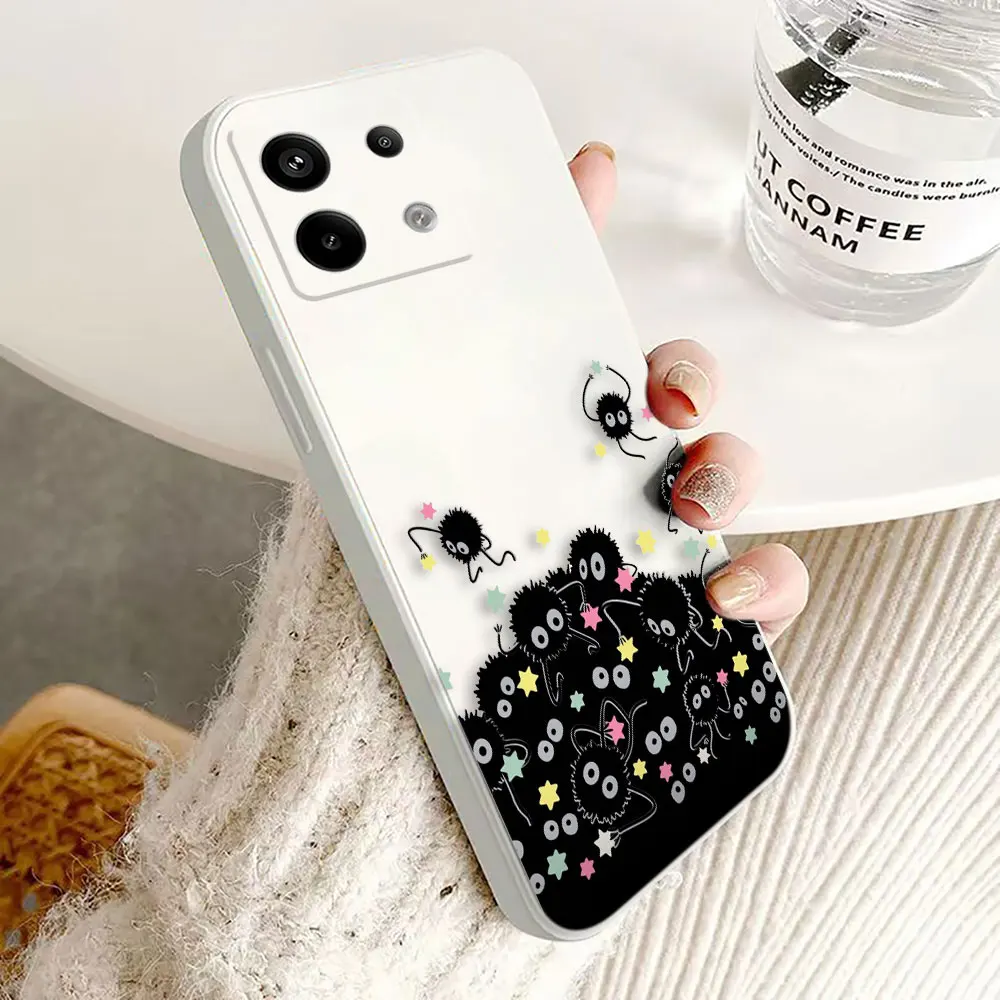 Чехол для телефона с изображением аниме S-Spirited Away T-Totoro на заказ для Xiaomi Redmi ПРИМЕЧАНИЕ 14 13 12 12S 11 11T 11S 10 10T 10S 10X 9 8 7