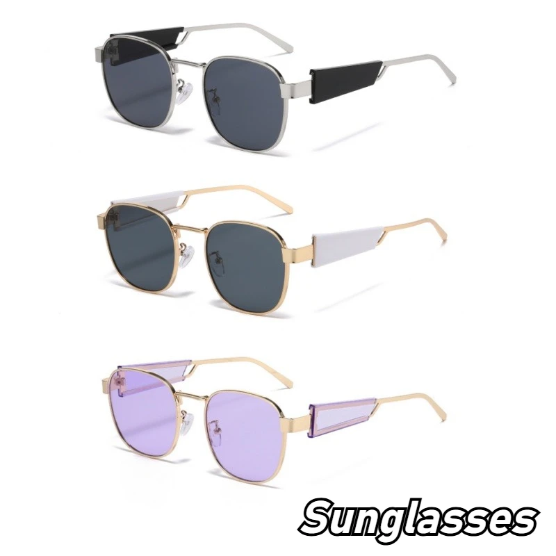 

Men's Women's Fashion New Round Metal Frame Sunglasses Outdoor Ultra-light UV400 Eye Protection Glasses Fashion Trend Sunglasses