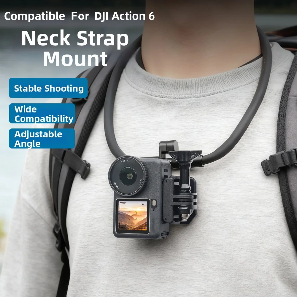 

Лидер продаж, магнитный шейный ремешок для DJI OSMO-ACTION 6: быстросъемный для Hands-Free, сменное оборудование FPV, запасные части