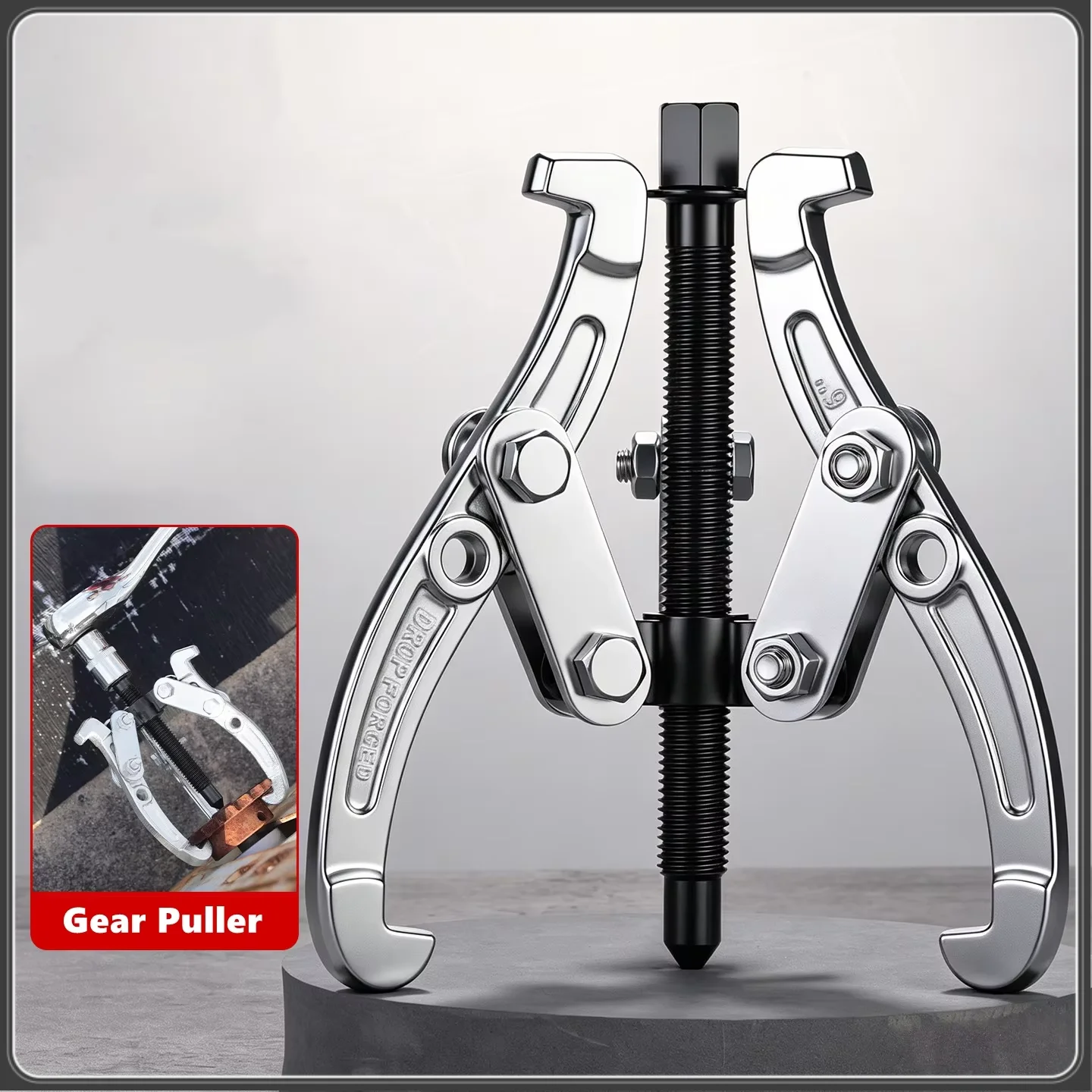 6 Inch Gear Puller 3 Jaw 2 Jaw Reversible Pulley Remover Tool Bearing Flywheel Removal Kit Heavy Duty Professional Grade
