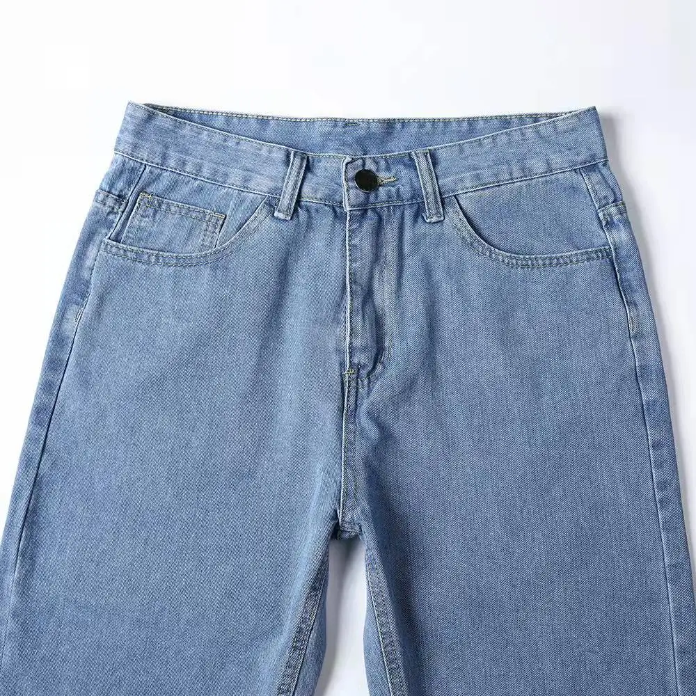 2025 New Business Men's Jeans Casual Straight Stretch Fashion Classic Blue Black Work Denim Trousers Male Brand Clothing S-3XL - Image 6