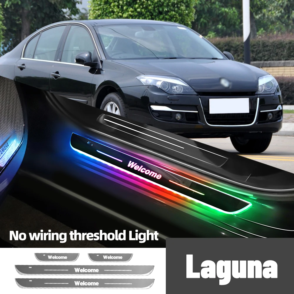 

For Renault Laguna 2 3 2001-2015 2007 2013 2014 Car Door Sill Light Customized Logo LED Welcome Threshold Pedal Lamp Accessories