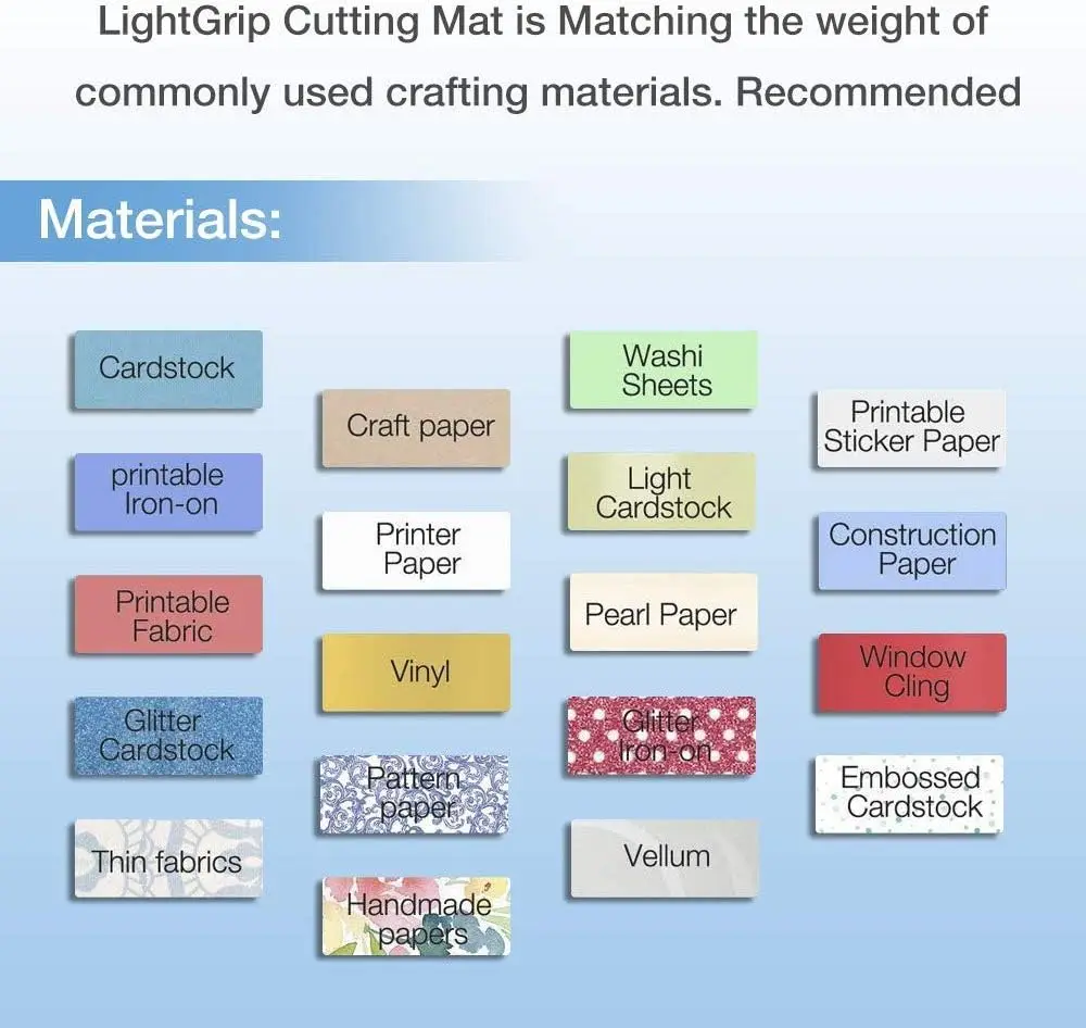 12x12 Cutting Mats for Silhouette Cameo 5/4/3/2/1, 3-Pack (Standard, Light, Strong Grip), Non-Slip Adhesive Craft Mat view 5