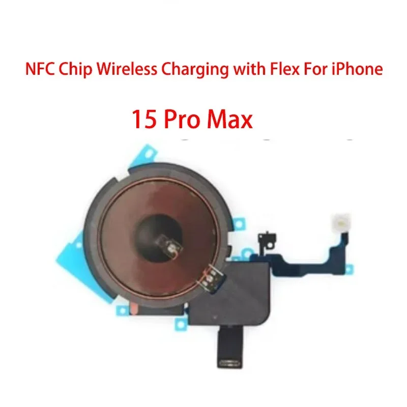 NFC Wireless Lades pule Aufkleber mit Lautstärke Flex kabel Ersatzteil für iPhone 15 plus Pro max