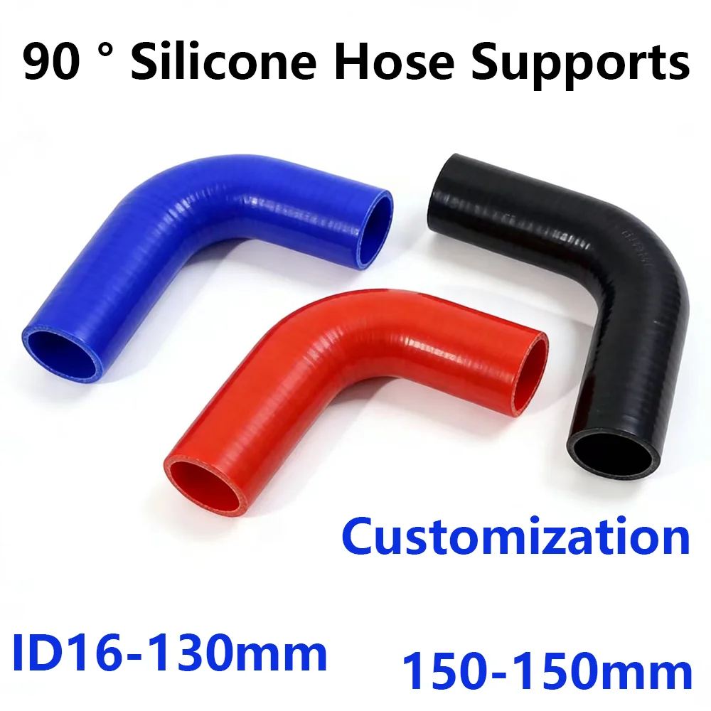 

Black Red Blue ID16-130mm Length 150mm 90 Degree angled Silicone Hose inTercooler Coupling Turbine Hose