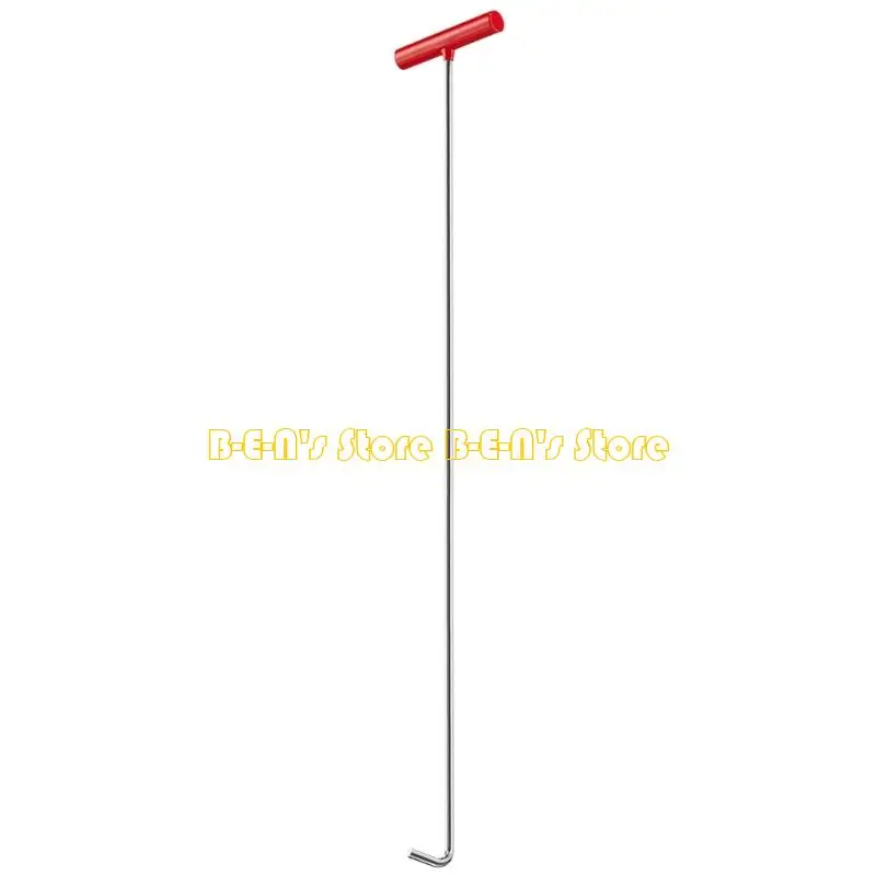 Y1AD Professional Grade Rustproof Stainless Sewer Hook Tool With Comfortable Handle