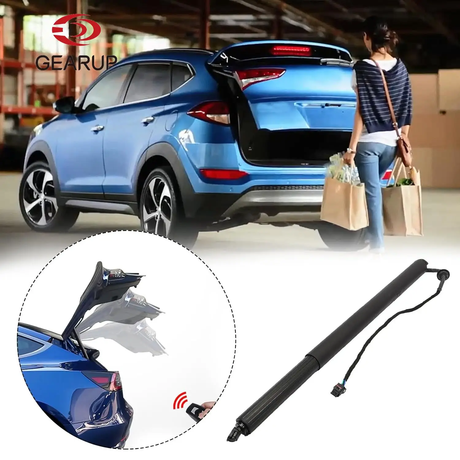 For 2015-2016 2017 2018-2019 Hyundai Tucson Left Right Powered Lift Strut 81770D3100 81780D3100 Electric Tailgate Supports