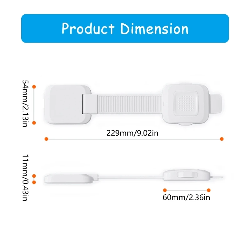 أقفال خزانة أمان للأطفال ، مقاومة ممتازة للطفل ، أقفال أدراج آمنة ، سهلة التركيب ، بدون حفر ، 2 *