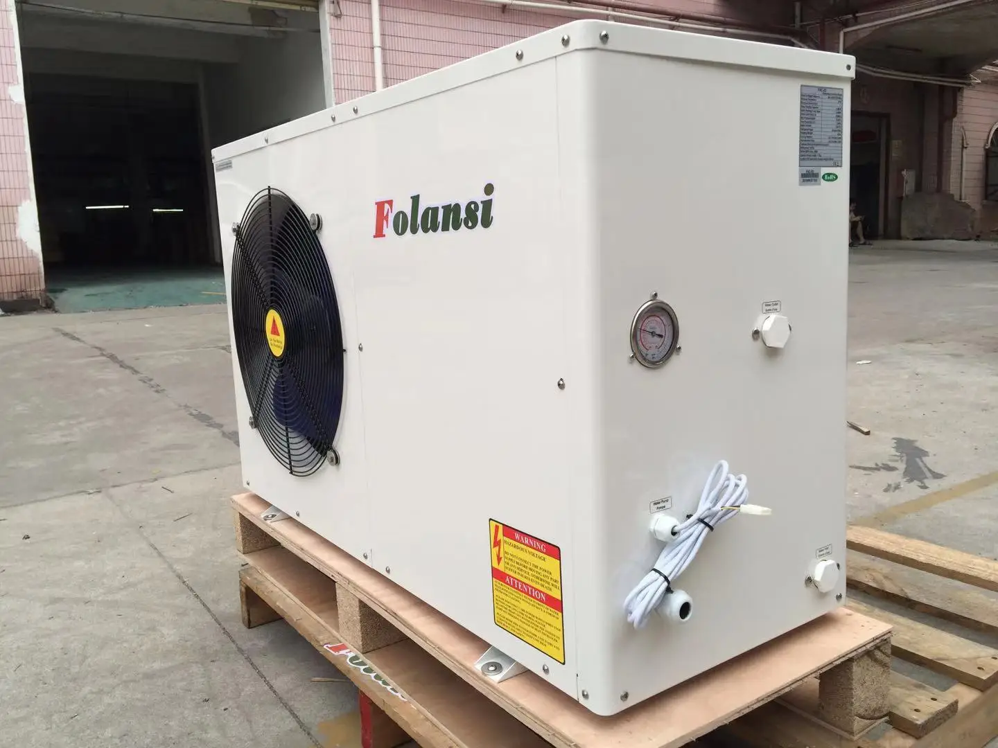 Bomba de Calor Ar-Água R32 de 7.1Kw, Bomba de Calor Tipo Monobloco com Controle WiFi e Modbus RS485