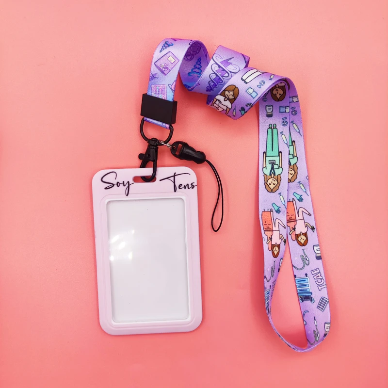 TENS TCAE Ausweishalter mit Umhängeband für Ärzte und Krankenschwestern, Kreditkartenetui, Halsband, Kartenhalter, Handyband, Ausweiszubehör, Geschenk – Detail 19