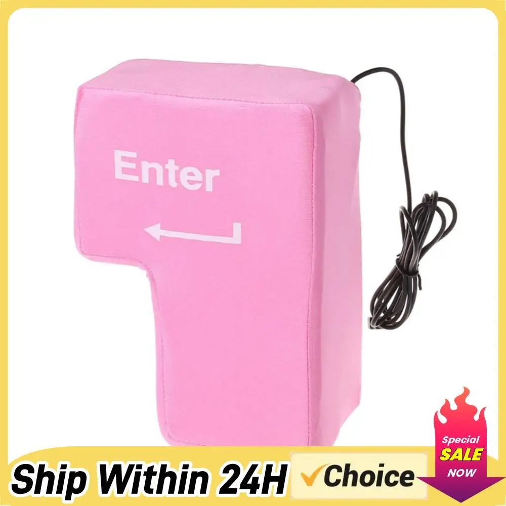 Huge Large Computer Enter Key PC USB Keyboard Vent Button Office Stress Reliever