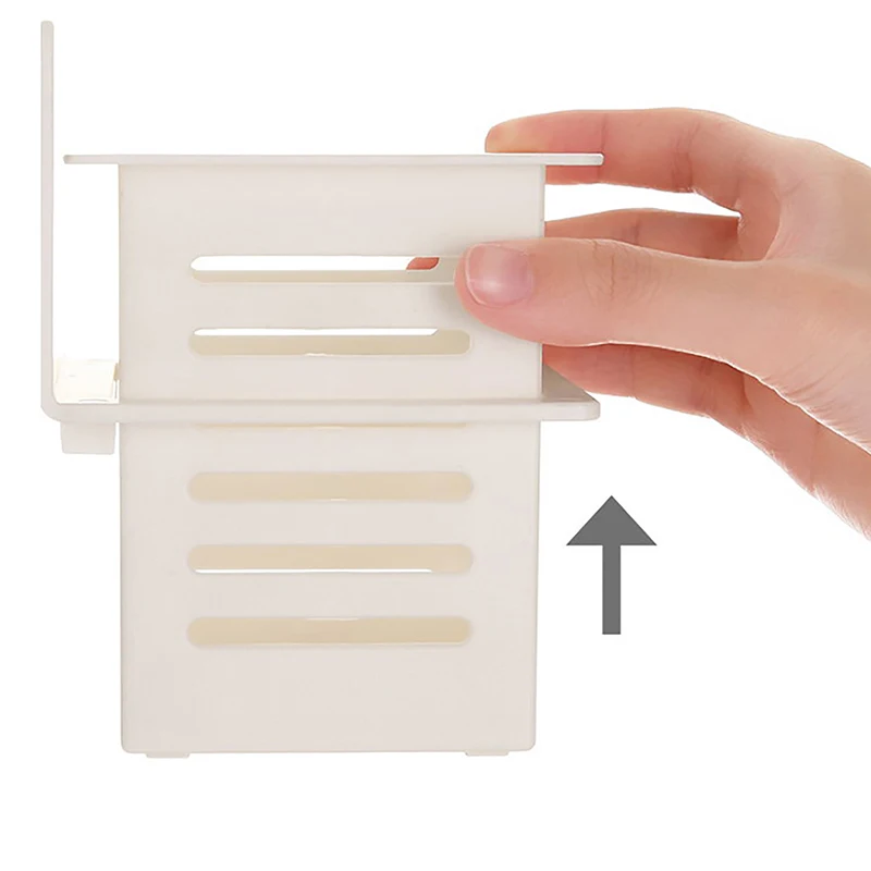 Wall Mounted Storage Rack Toothpaste Toothbrush Organizer Self-adhesive Storage Basket Floating Shelves Hollow Drain Rack Holder