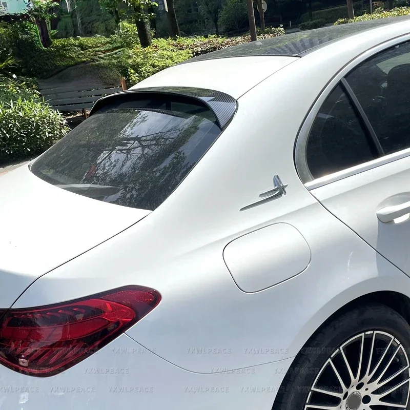 High Quality ABS For Mercedes-Benz W206 Spoiler 2020 2021 2022 4Door Sedan C-Class C200 C260 Rear Window Roof Spoiler Wing