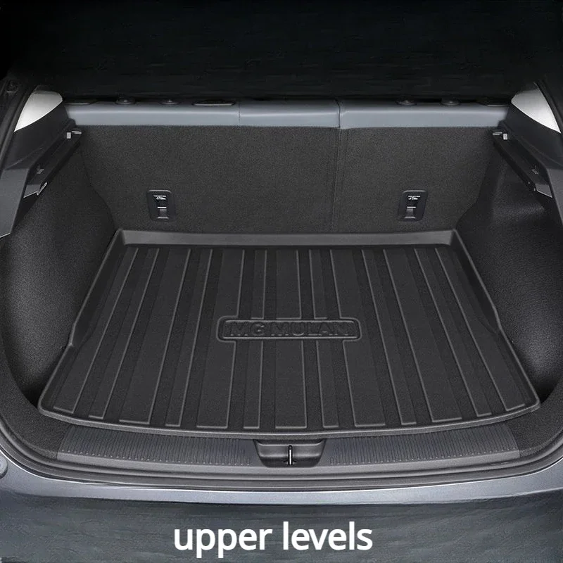For MG4 EV Mulan 2022 2023 2024 Accessories Waterproof Car Rear Trunk Mat Floor Tray Boot Liner Carpet Protective Auto Stickers