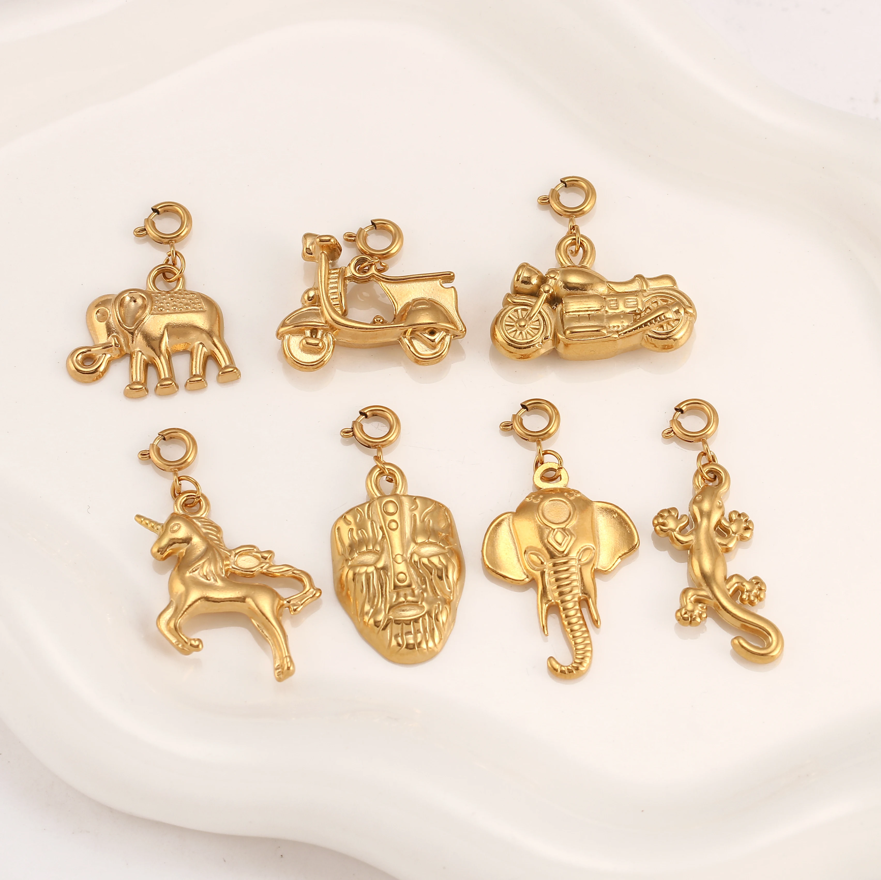 Western Cowboy Cowgirl Charms Boot/Horse/Cactus/Motorcycle Pendants for Necklace Earring Bracelet Jewelry Making DIY Gifts Craft