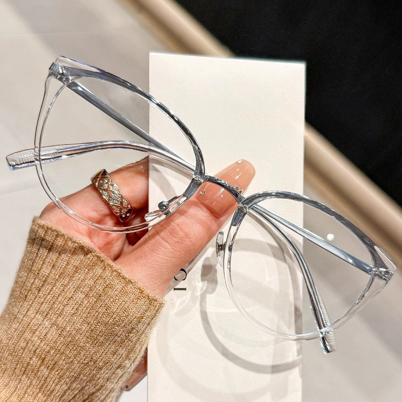 EYORA موضة عين القط النساء التيارات نظارات للقراءة مكافحة الضوء الأزرق قصر النظر و مد البصر اللونية وصفة طبية نظارات عدسة #2