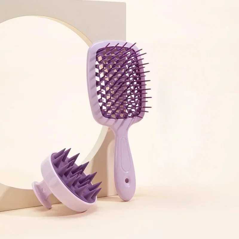 

1/2pcs set Scalp Massage Comb Hollow Out Comb Shampoo Massage Brush For Bath Hair Washing Spray Bottle Salon Hairdressing Tools