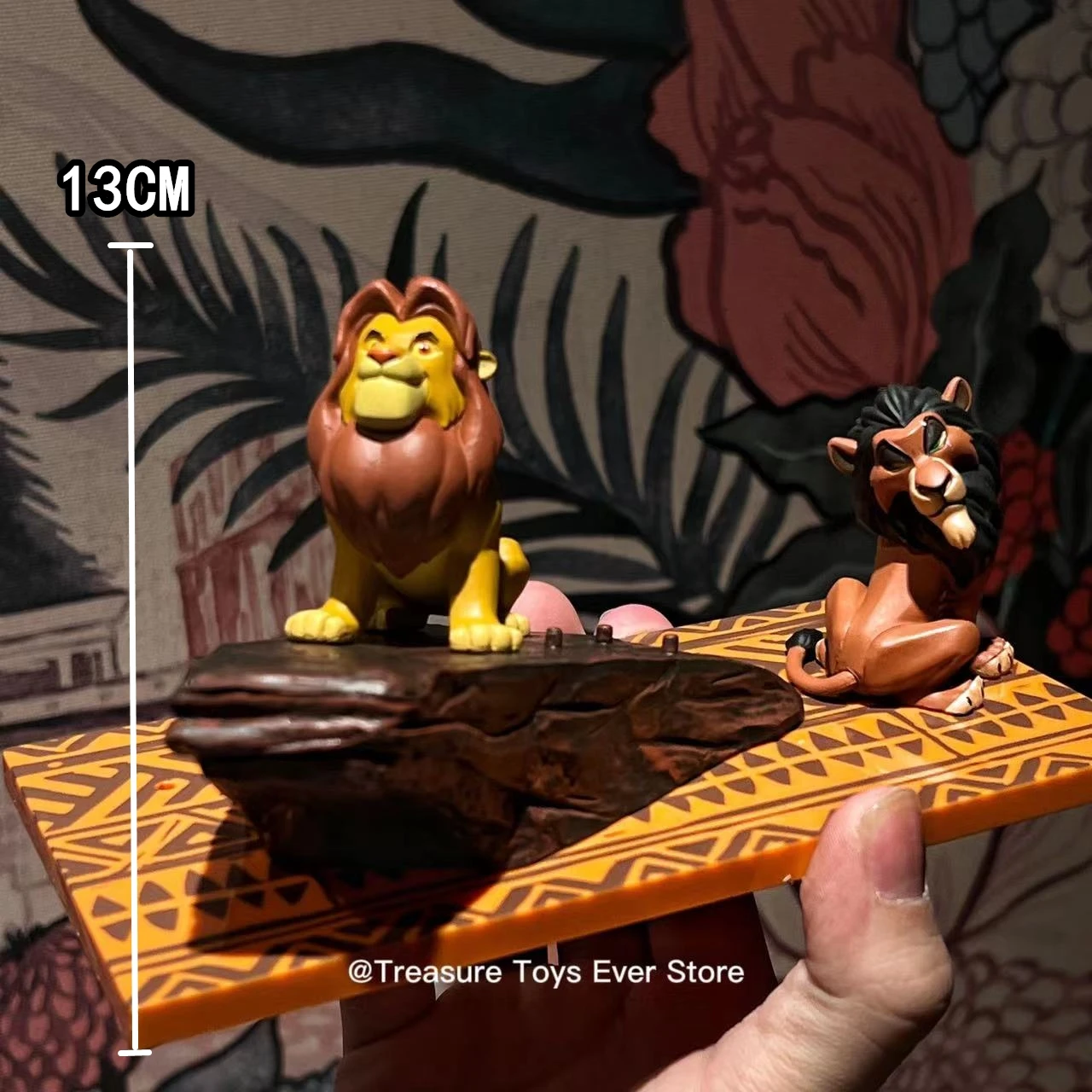 Disney WCF Original The Lion King Classic Kawaii Anime Simba Scar Mufasa Figure Statue Model Collection Decoration Toy Gifts