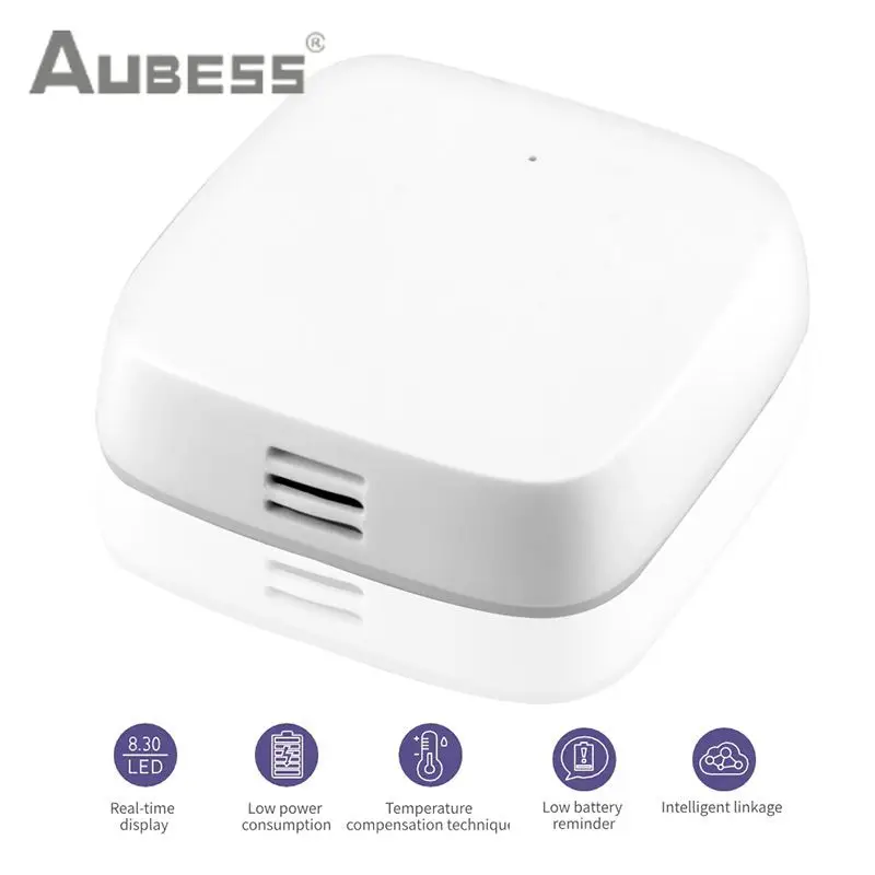 Sensor inteligente de umidade precisa, conveniente, sem fio, sensor inteligente de temperatura e umidade para ambientes internos, 1 a 10 peças