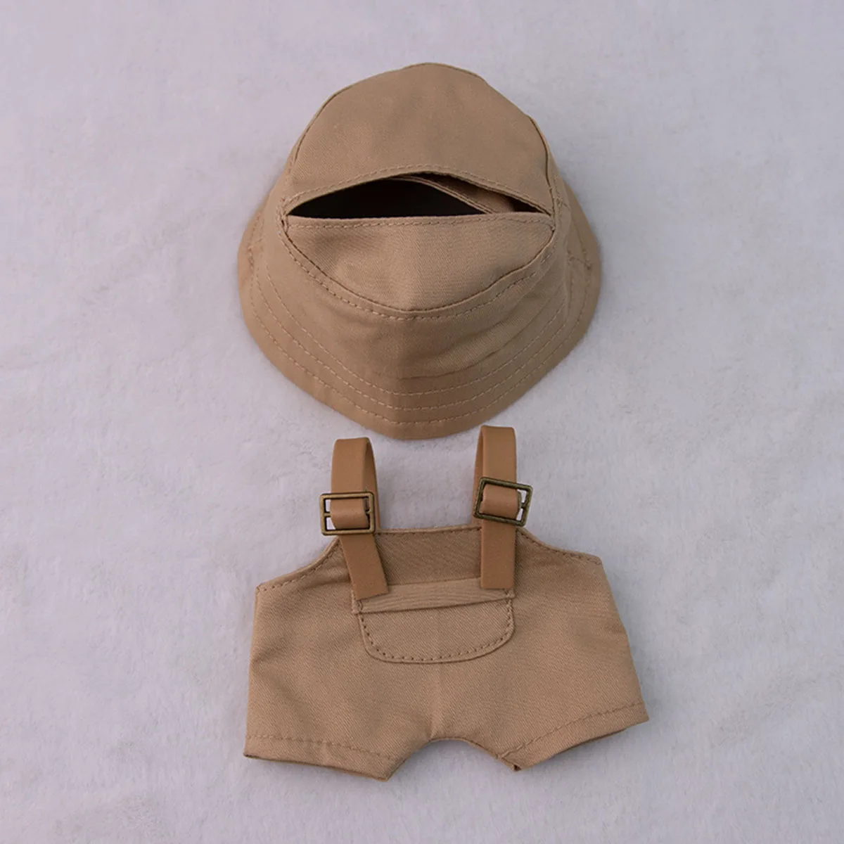 17cm Mini Doll'S Clothes Outfit Accessories For Labubu V1 V2 Striped overalls hats glasses shoes Cool handsome Clothing Gift