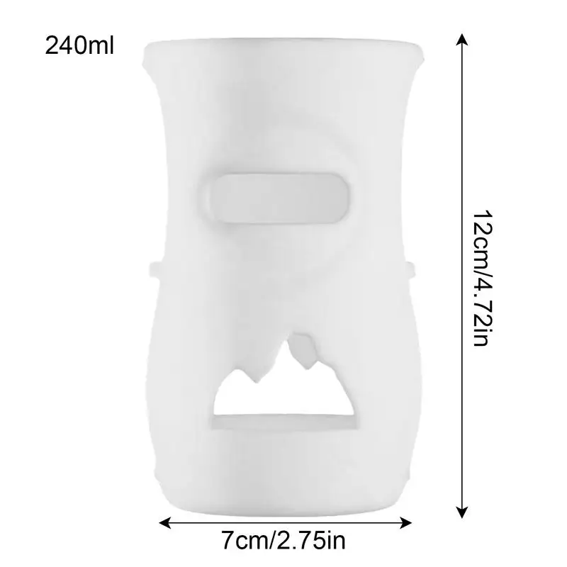 Silicone Baby Bottle Sleeve Reusable Milk Bottle Protectors Silicone Thermal Insulation Safe Milk Bottle Fall Protection Sleeve