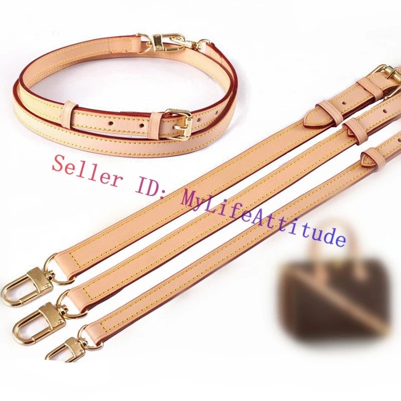 

Унисекс, натуральная кожаная сумка Vachetta, ремень для сумки LV Monogram Speedy, любимый кошелек, кошелек, ремень для переноски на плечо, 3 размера