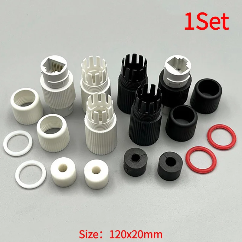 1Set  RJ45 Docking Connector Ethernet Network Straight-through Waterproof IP67 Header Outdoor Broadband Network Cable Extender.