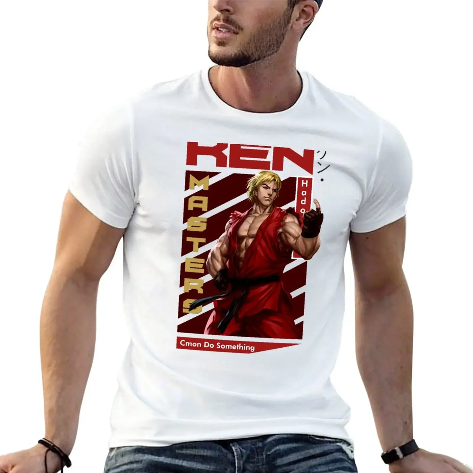 New Ken Masters Shoryuken T-Shirt quick-drying t-shirt Tee shirt mens champion t shirts