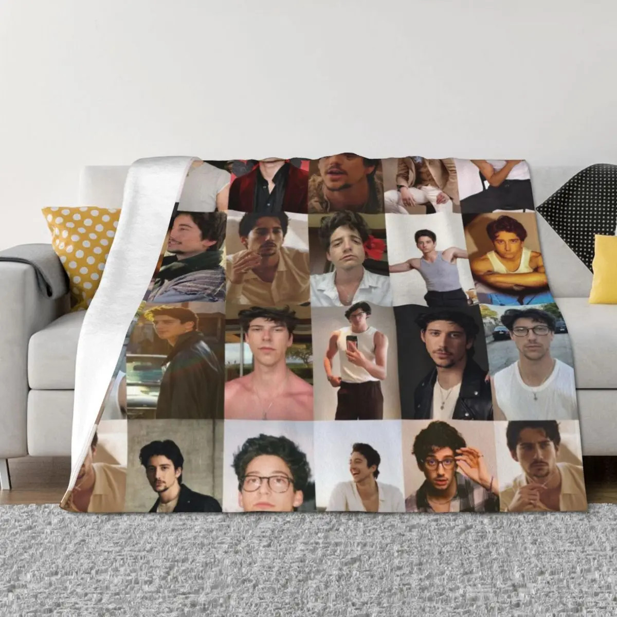 

Milo Manheim Throw Blanket Polar anime Bed Fashionable bed plaid Blankets