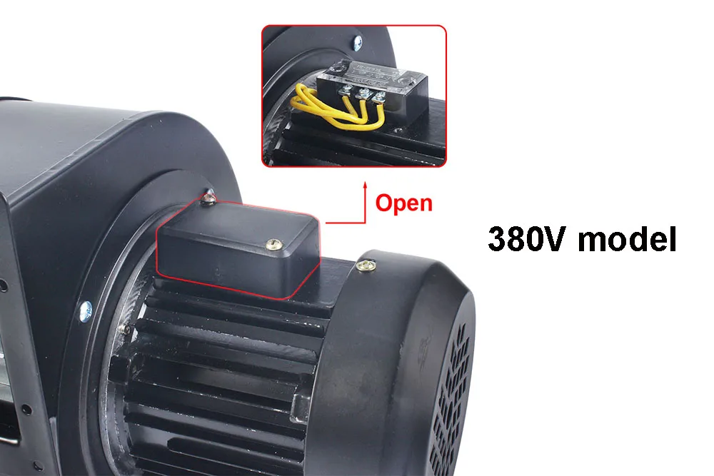 Small Power Frequency Centrifugal Fan 150FLJ7 220V 380V 320W 330W Industrial Cooling Air Blower EU UK AU Adapter Three-phase