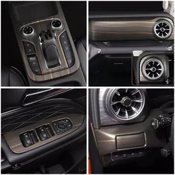 For GWM Tank 300 2022 2023 Inner Accessories Wood Grain Color Decor Window Lift Switch Gear Shift Coffee Cup Holder Panel Trim