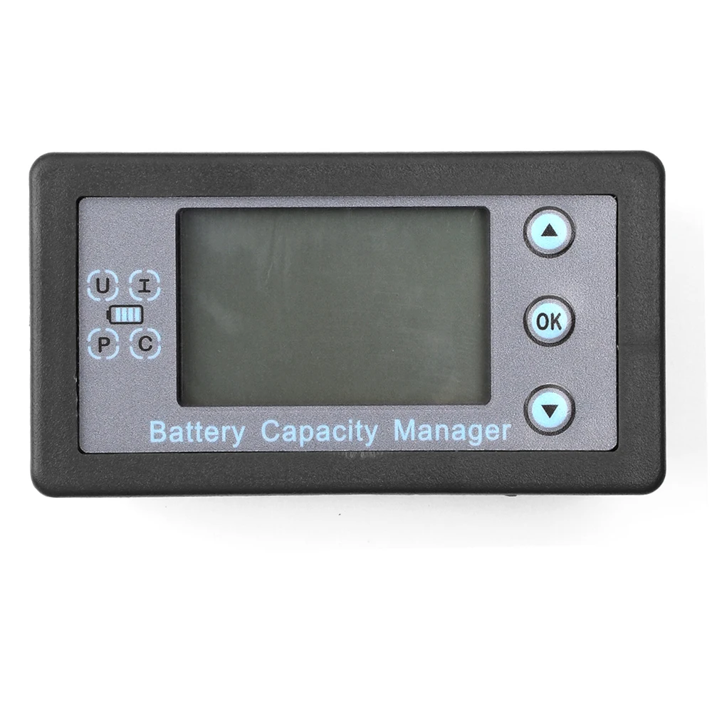 DC8-120V มิเตอร์วัดแรงดันไฟฟ้าและกระแสไฟฟ้า LCD ที่มีความแม่นยำสูงใช้พลังงานต่ำ VA9510แบตเตอรี่คูลอมบ์