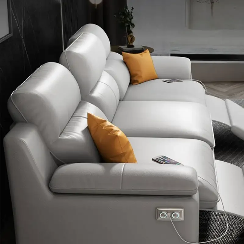 أرائك غرفة المعيشة الأوروبية الرمادية دعم الظهر صالات كسول أرائك غرفة المعيشة الفاخرة الشمال الحديثة Divano Moderno أثاث فريد من نوعه #3