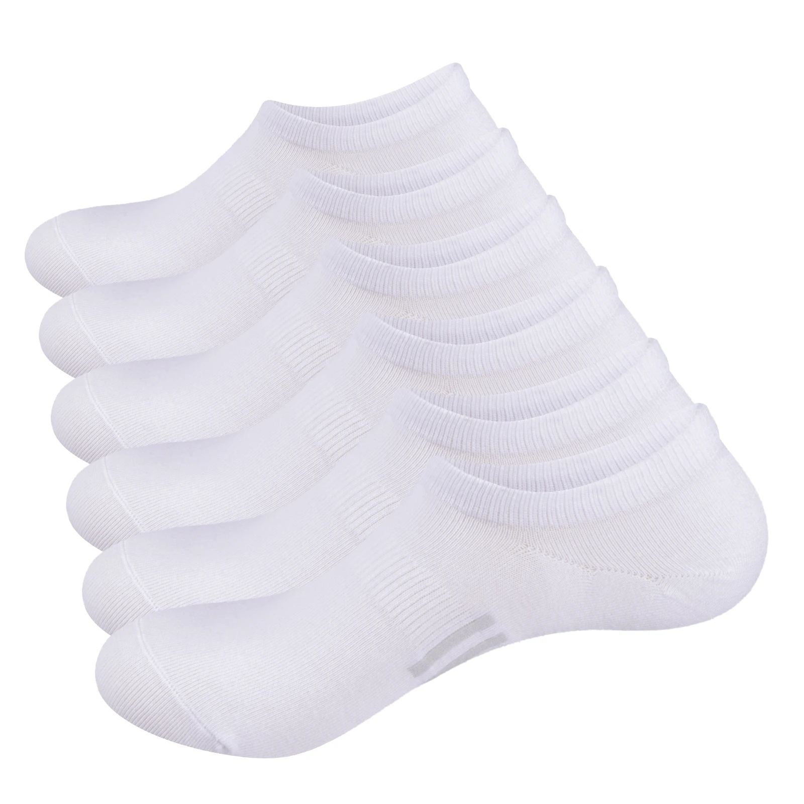 YUEDGE No Show Socks for Men and Women 6 pairs Casual Cotton Socks Thin Low Cut Non Slip for  Sneakers Size 37-46 EU image 2
