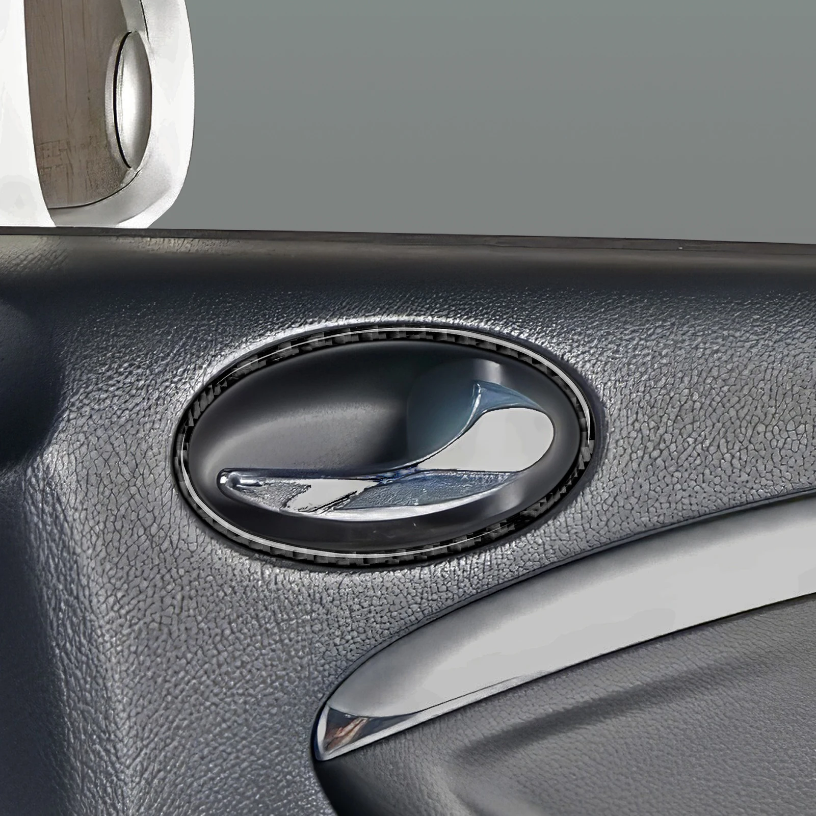 Kohlefaser-Innenaufkleber. Auto-Mittelkonsole Schalthebel-Verkleidung Für Mercedes Benz CLK A209 C209 (2002-2010) Zubehör. – Detail 11