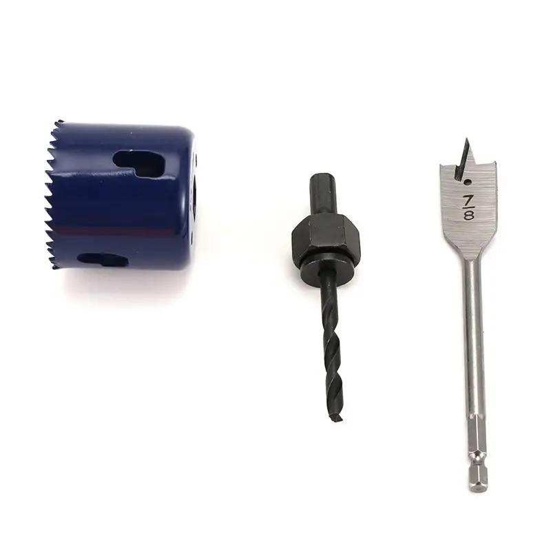 B68A Door Lock Installation Kit Door Lock Hole Saw Door Knob Installation Kit With 2-1/8 Inch Holesaw Door Lock Installation