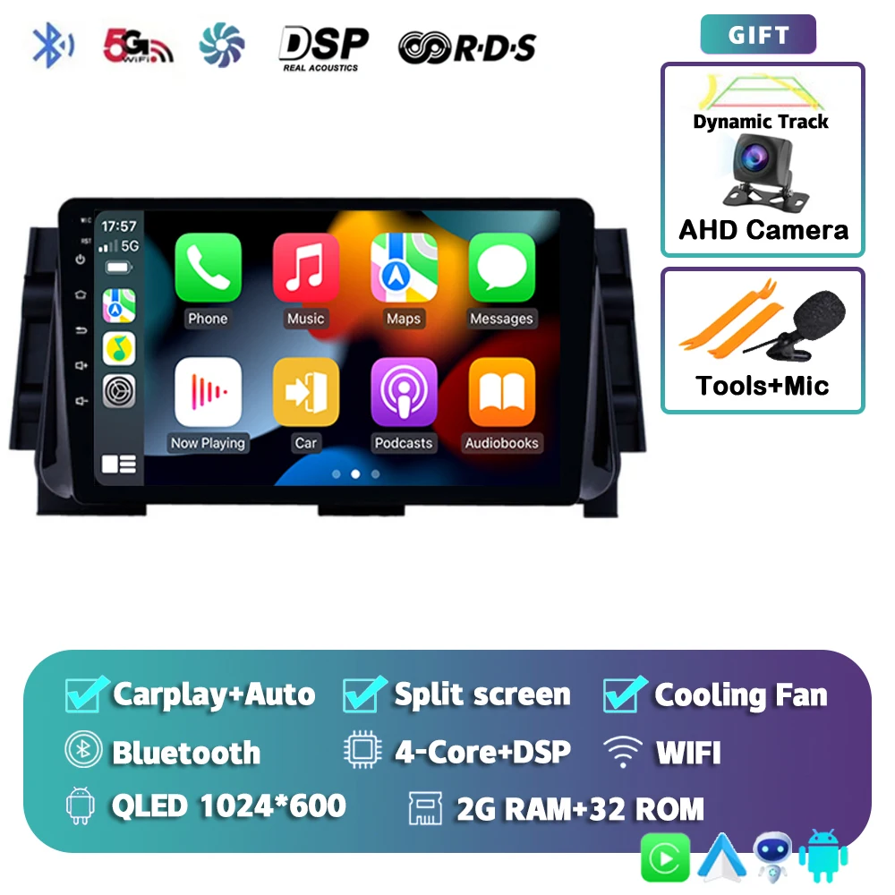 Qualcomm Snapdragon Android 15 Carplay Auto Radio Multimedia Speler Voor Nissan Kicks Micra P15 2016-2020 Dsp Autoradio GPS