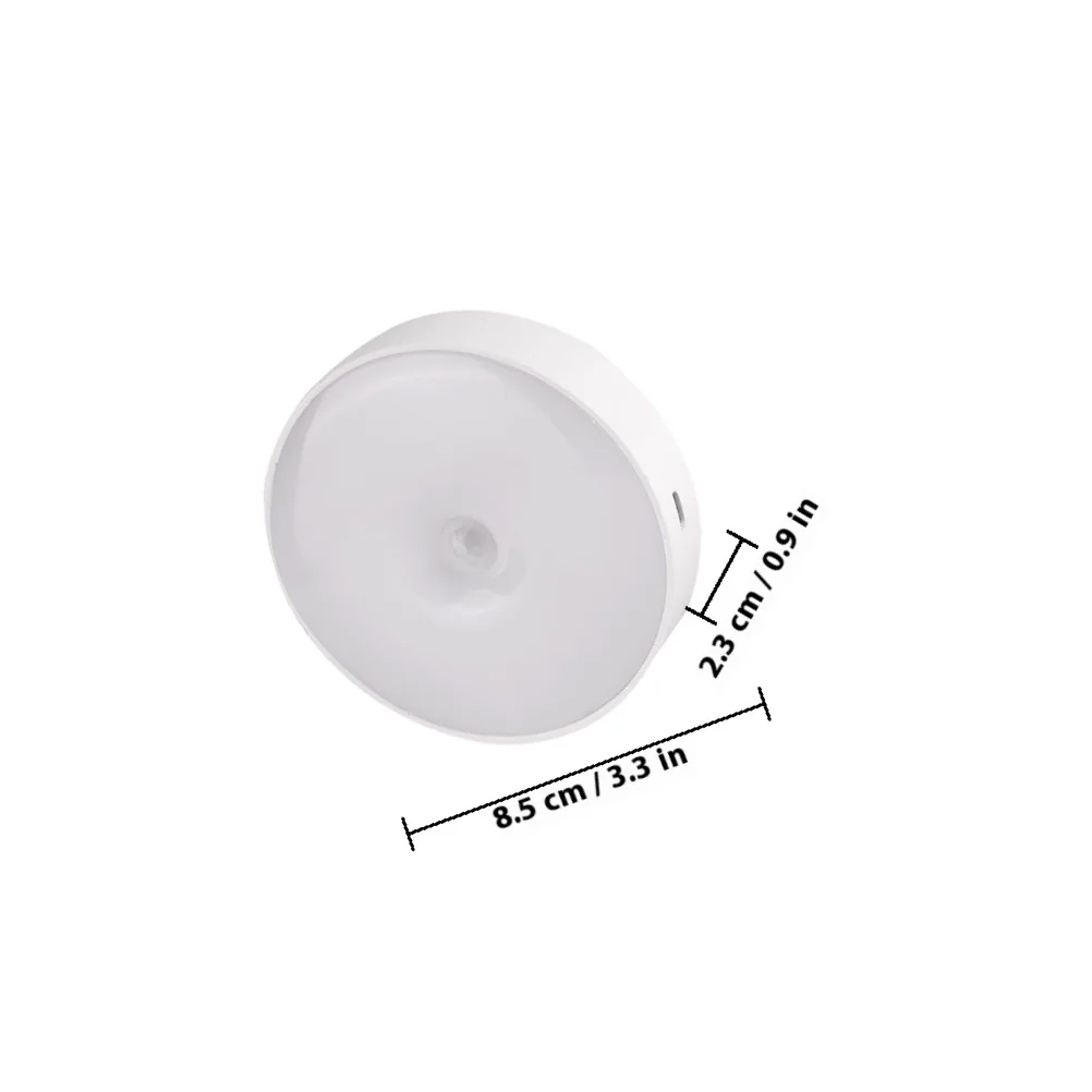 3Pcs Human Body Sensor Night Lights Compact LED Motion Sensor Lamp Operated Safe Bedroom Stair Cabinet Lighting